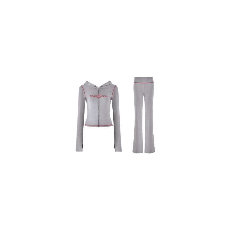 Grey & Red