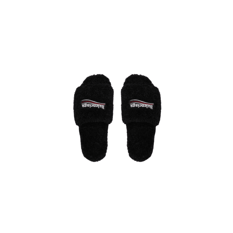 Balenciaga Stuffed Slides — Black