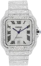 Iced Out Cartier Santos 